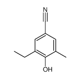 3-乙基-4-羟基-5-甲基苯甲腈结构式