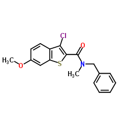 N-Benzyl-3-chloro-6-methoxy-N-methyl-1-benzothiophene-2-carboxamide Structure