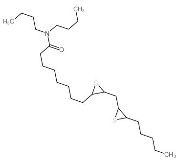 N,N-dibutyl-8-[3-[(3-pentylthiiran-2-yl)methyl]thiiran-2-yl]octanamide结构式