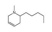 1-methyl-2-pentyl-3,6-dihydro-2H-pyridine Structure