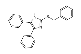 2-benzylsulfanyl-4,5-diphenyl-1H-imidazole Structure