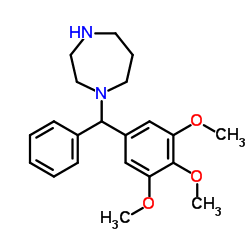 1-[Phenyl(3,4,5-trimethoxyphenyl)methyl]-1,4-diazepane结构式