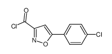 5-(4-CHLORO-PHENYL)-ISOXAZOLE-3-CARBONYL CHLORIDE Structure