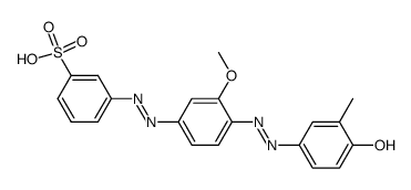 m-[[4-[(4-hydroxy-m-tolyl)azo]-3-methoxyphenyl]azo]benzenesulphonic acid picture