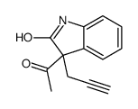 3-acetyl-3-prop-2-ynyl-1H-indol-2-one结构式