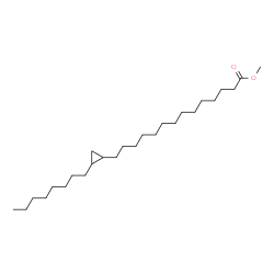 Cyclopropanetetradecanoic acid, 2-octyl-, methyl ester结构式