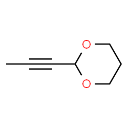 1,3-Dioxane, 2-(1-propynyl)- (9CI) structure