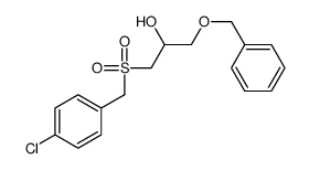 1-[(4-chlorophenyl)methylsulfonyl]-3-phenylmethoxypropan-2-ol结构式