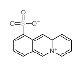 benzo[b]quinolizin-5-ium-10-sulfonate Structure