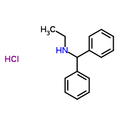 (diphenylmethyl)(ethyl)amine hydrochloride结构式