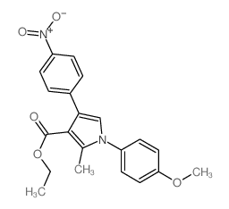 ethyl 1-(4-methoxyphenyl)-2-methyl-4-(4-nitrophenyl)pyrrole-3-carboxylate picture