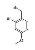 2-bromo-1-(bromomethyl)-4-methoxybenzene structure