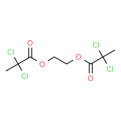 Bis(2,2-dichloropropionic acid)1,2-ethanediyl ester结构式