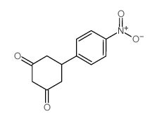 5-(4-Nitrophenyl)cyclohexane-1,3-dione结构式