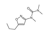 1,1,3-trimethyl-3-(5-propyl-1,2-oxazol-3-yl)urea结构式