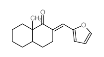 1 (2H)-Naphthalenone, 2-(2-furanylmethylene)octahydro-8a-methyl-, trans-结构式