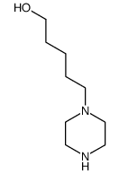 1-Piperazinepentanol(7CI,8CI,9CI) Structure