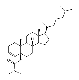 N,N-Dimethyl-5-beta-cholest-3-ene-5-acetamide结构式