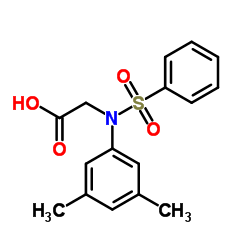 N-(3,5-Dimethylphenyl)-N-(phenylsulfonyl)glycine Structure