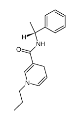 N-<(R)-α-methylbenzyl>-1-propyl-1,4-dihydronicotinamide结构式