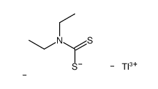 carbanide,N,N-diethylcarbamodithioate,thallium(3+)结构式