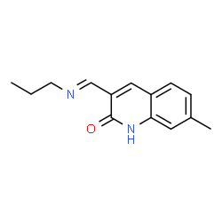 2(1H)-Quinolinone,7-methyl-3-[(propylimino)methyl]-(9CI) picture
