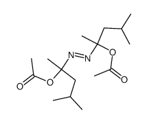 2,2'-azobis(1,3-dimethylbutyl) diacetate Structure
