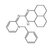 (1E)-1-(1-benzylpyridin-2-ylidene)-2,3-dicyclohexyl-guanidine Structure