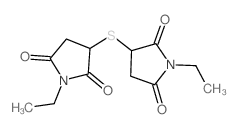 2,5-Pyrrolidinedione,3,3'-thiobis[1-ethyl-结构式