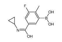 [5-(cyclopropylcarbamoyl)-3-fluoro-2-methylphenyl]boronic acid Structure