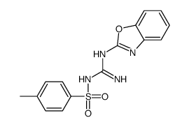 1-(1,3-benzoxazol-2-yl)-2-(4-methylphenyl)sulfonylguanidine结构式