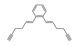 trans,trans-1,2-Bis(1-hexen-5-inyl)benzol Structure
