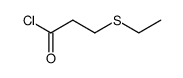 3-(ethylthio)propanoyl chloride Structure