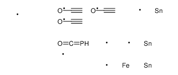 iron,phosphanylidenemethanone,trimethyltin,tris(2-oxoethenyl)tin结构式