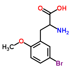 DL-5-Bromo-2-methoxyphenylalanine structure