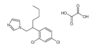 1-[2-(2,4-dichlorophenyl)hexyl]imidazole,oxalic acid Structure