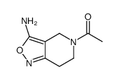 1-(3-amino-6,7-dihydro-4H-[1,2]oxazolo[4,3-c]pyridin-5-yl)ethanone结构式