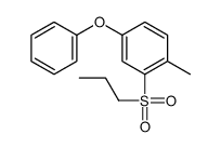 1-methyl-4-phenoxy-2-propylsulfonylbenzene Structure