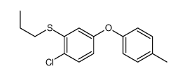 1-chloro-4-(4-methylphenoxy)-2-propylsulfanylbenzene Structure