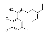 3-chloro-N-[2-(diethylamino)ethyl]-5-fluoro-2-methoxybenzamide结构式