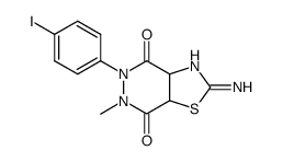 2-Imino-5-(4-iodo-phenyl)-6-methyl-hexahydro-thiazolo[4,5-d]pyridazine-4,7-dione Structure