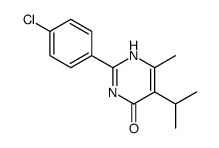 2-(4-chlorophenyl)-6-methyl-5-propan-2-yl-1H-pyrimidin-4-one Structure