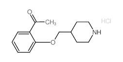 1-[2-(4-Piperidinylmethoxy)phenyl]-1-ethanone hydrochloride Structure