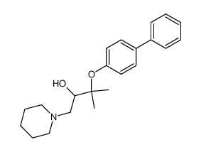 3-(Biphenyl-4-yloxy)-3-methyl-1-piperidin-1-yl-butan-2-ol结构式