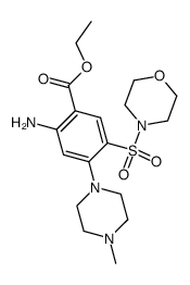 2-amino-4-(4-methyl-piperazin-1-yl)-5-(morpholine-4-sulfonyl)-benzoic acid ethyl ester Structure