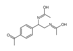 N-[2-acetamido-2-(4-acetylphenyl)ethyl]acetamide Structure