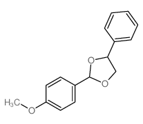 2-(4-methoxyphenyl)-4-phenyl-1,3-dioxolane结构式