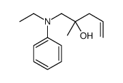 1-(N-ethylanilino)-2-methylpent-4-en-2-ol结构式