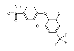 4-[2,6-dichloro-4-(trifluoromethyl)phenoxy]benzenesulfonamide Structure