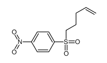 1-nitro-4-pent-4-enylsulfonylbenzene结构式